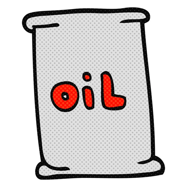 Tambor de aceite de dibujos animados — Vector de stock