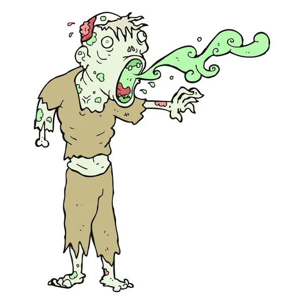 Cartoon bruto zombie — Stockvector