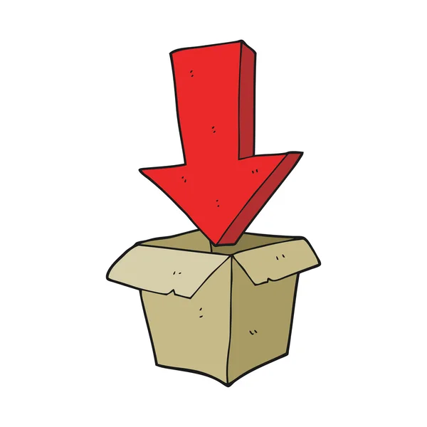 Empty box cartoon — Stock Vector © lineartestpilot #20075305