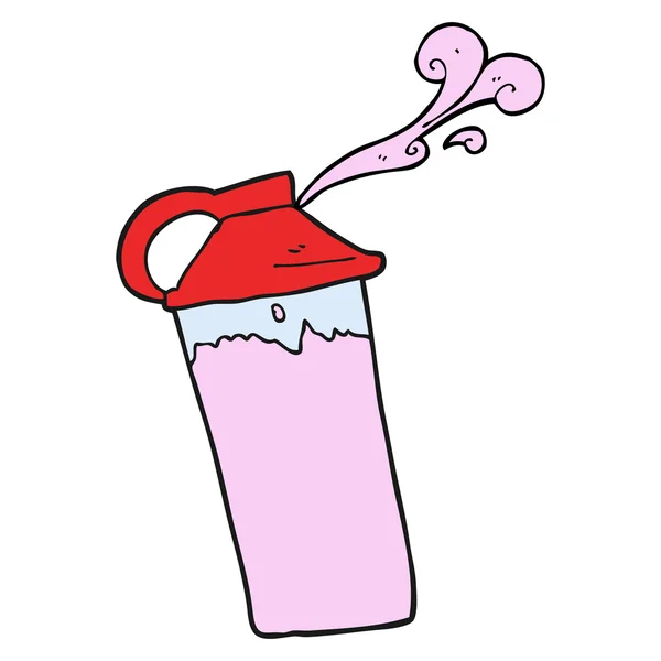 Cartoon proteinshake — Stock vektor