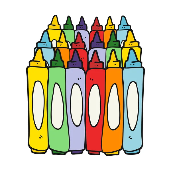 Od ruky kreslené nakreslený pastelkami — Stockový vektor