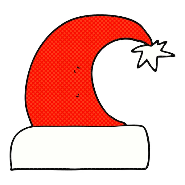 Cartoon-Weihnachtsmütze — Stockvektor