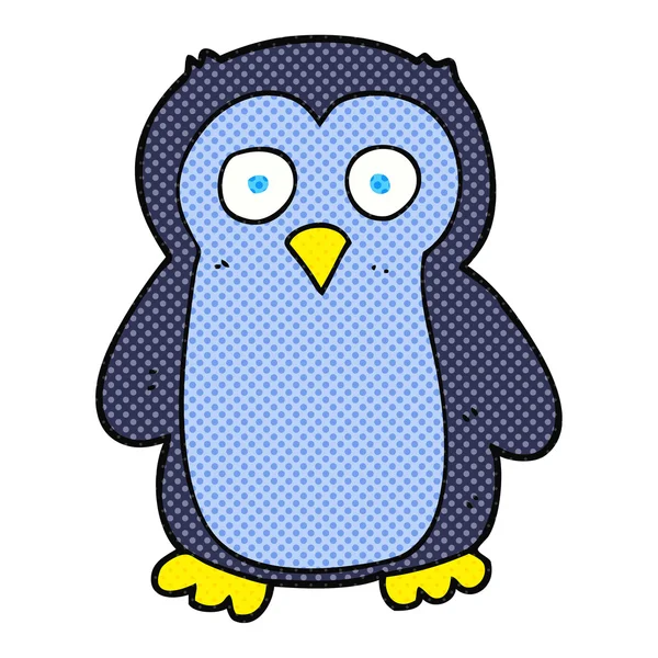 Freehand drawn cartoon penguin — Stock Vector