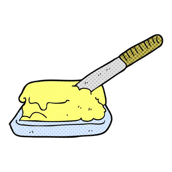 Od ruky kreslené nakreslené máslo — Stockový vektor