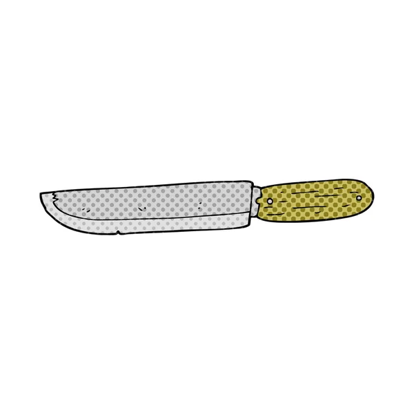 Couteau dessin animé dessiné à main levée — Image vectorielle