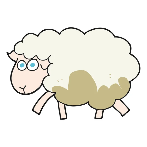 Cartoon muddy sheep — Stock Vector
