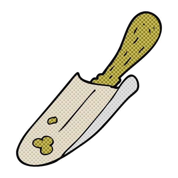 Freehand drawn cartoon shovel — Stock Vector