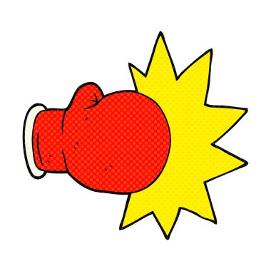 karikatür Boks eldiveni