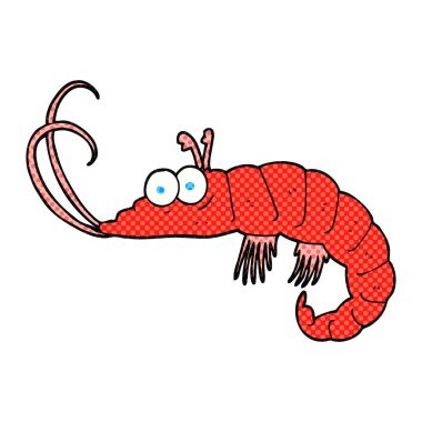 Serbest çizim karides.