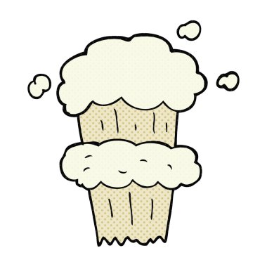 karikatür duman patlama