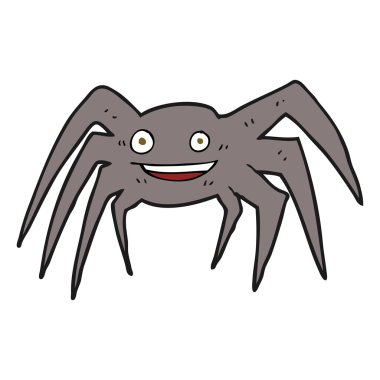 karikatür mutlu örümcek