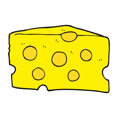 serbest çizilmiş karikatür peynir