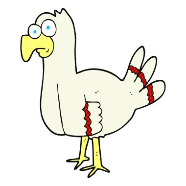 serbest çizilmiş karikatür kuş