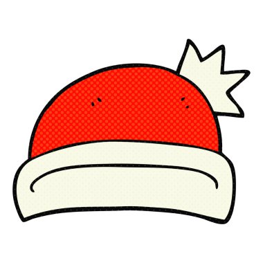 karikatür noel şapka