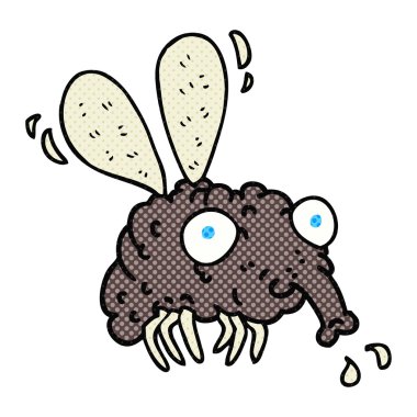 Serbest çizim çizgi film sineği