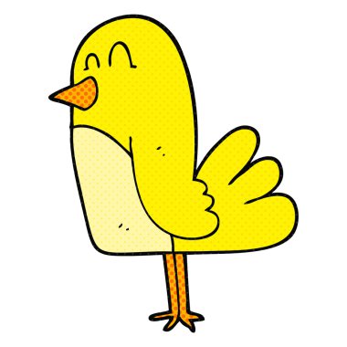 serbest çizilmiş karikatür kuş