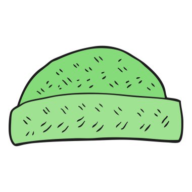 serbest çizilmiş karikatür şapka