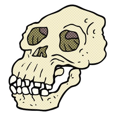 çizgi film Antik kafatası