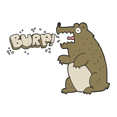 çizgi film ayı geğirme