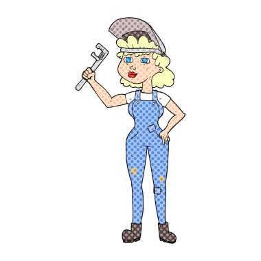 çizgi film yetenekli kadın anahtar ile