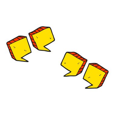 çizgi film tırnak işaretleri