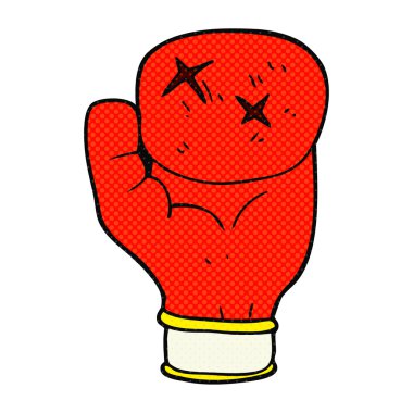 karikatür Boks eldiveni