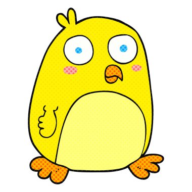 serbest çizilmiş karikatür kuş