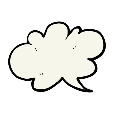 çizgi film bulut konuşma balonu