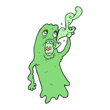 serbest çizilmiş karikatür hayalet