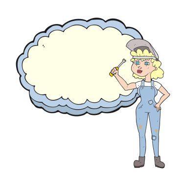 çizgi film kadın makinist