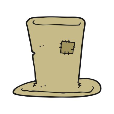 karikatür serseri üst şapka