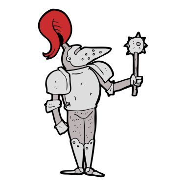 karikatür Ortaçağ Şövalyesi