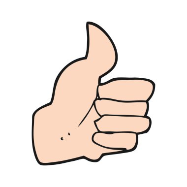 çizgi film sembolünü parmakla