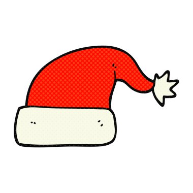 karikatür noel şapka