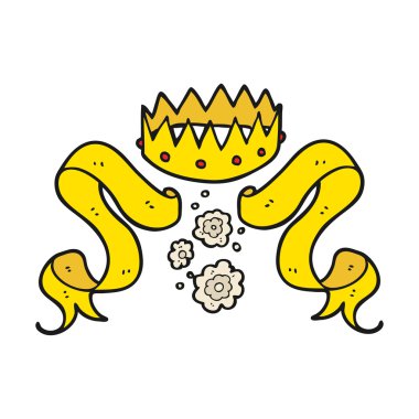 çizgi film taç ve kaydırma