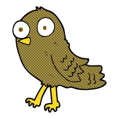 serbest çizilmiş karikatür kuş