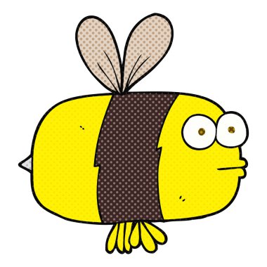 serbest çizilmiş karikatür arı