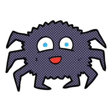 serbest çizilmiş karikatür örümcek