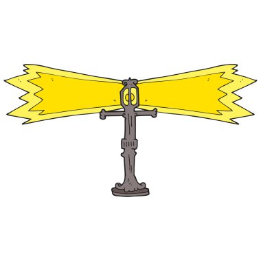 çizgi film parlayan sokak lambası