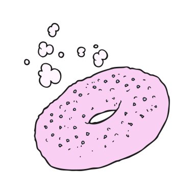 serbest çizilmiş karikatür simit