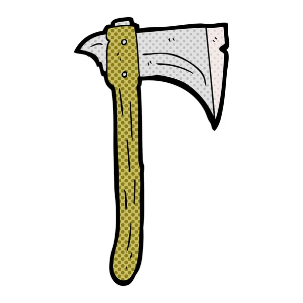 Freehand drawn cartoon axe — Stock Vector