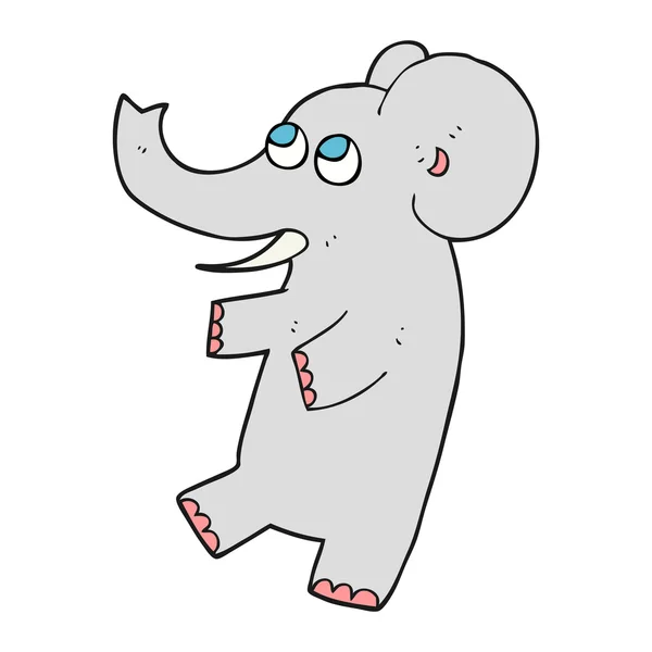 Dessin animé Éléphant mignon — Image vectorielle