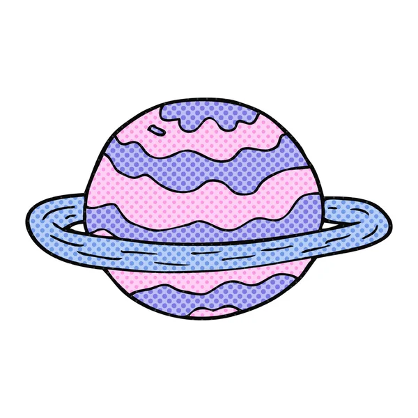 Cartoon buitenaardse planeet — Stockvector