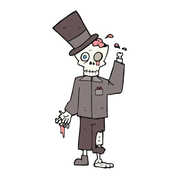 Fumetto posh zombie — Vettoriale Stock