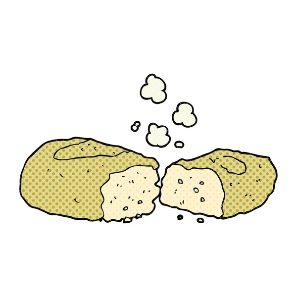 Freihändig gezeichnetes Cartoon-Brot — Stockvektor
