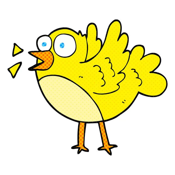 フリーハンドの描画漫画鳥 — ストックベクタ