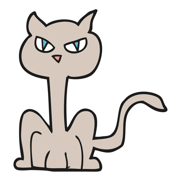 Карикатурный злой кот — стоковый вектор