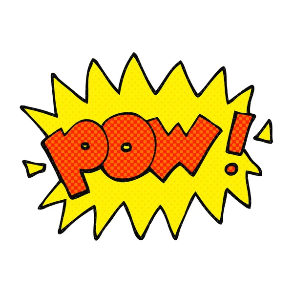 Cartoon pow symbol — Stock vektor