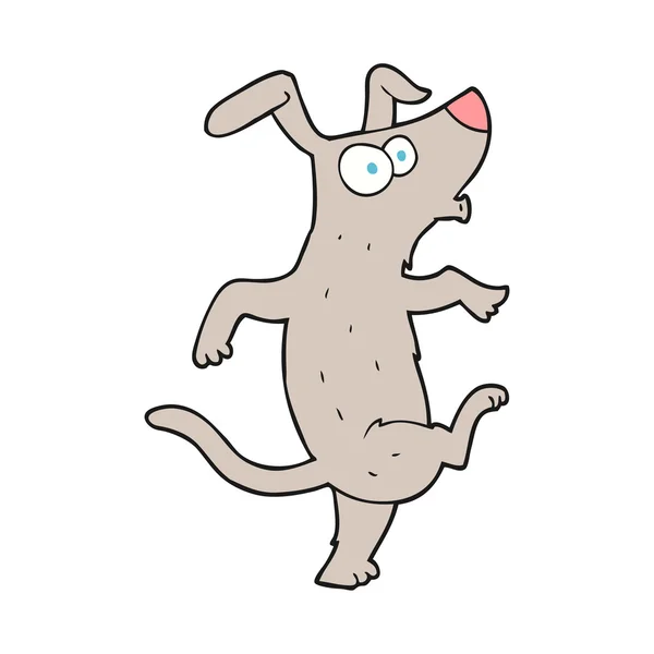 Karikatyr dansande hund — Stock vektor