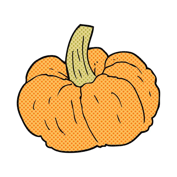 Freehand drawn cartoon pumpkin — Stock Vector